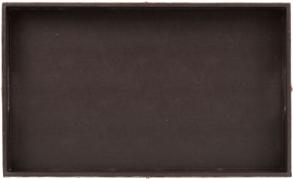 БЛЮДО  TRAY TANNRI CHESTNUT 50X30XH5.5CM LEATHER+PVC+MDF COTE TABLE, АРТИКУЛ 34473