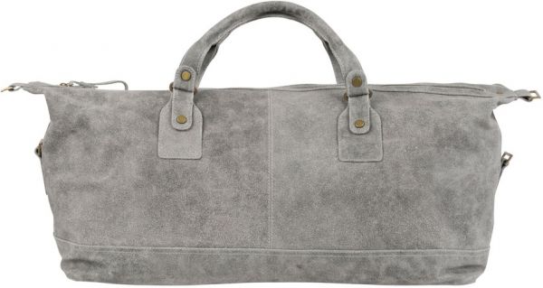 СУМКА DE VOYAGE  TRAVEL BAG TANNRI GREY 55X24X32CM LEATHER+COTTON COTE TABLE, АРТИКУЛ 34477