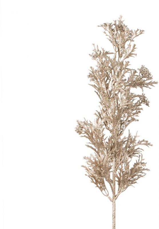 ЦВЕТОК ДЕКОРАТИВНЫЙ ILEX  BRUSHWOOD ILEX FLEUR CHAMPAGNE H76CM PE+WIRE COTE TABLE, АРТИКУЛ 34506