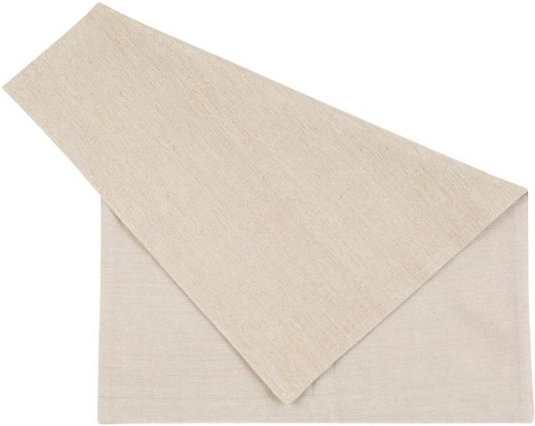 ДОРОЖКА НАСТОЛЬН.  TABLE RUNNER VIALACTEA BEIGE+GOLD 170X50CM COTTON COTE TABLE, АРТИКУЛ 34662