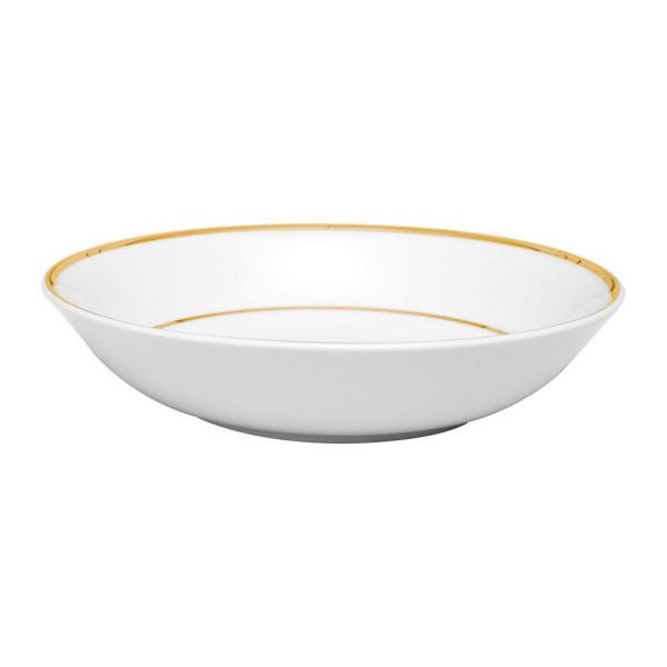 ТАРЕЛКА SOUP PLATE GINGER DOR WHITE+GOLD D23CM PORCELAIN COTE TABLE, АРТИКУЛ 34712