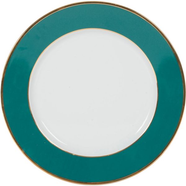 ТАРЕЛКА DINNER PLATE GINGER DOR EMERALD+GOLD D27CM PORCEL COTE TABLE, АРТИКУЛ 34806