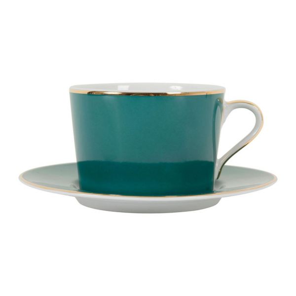 ЧАШКА BREAKFAST CUP GINGER DOR EMERALD+GOLD 37CL D17XH7. COTE TABLE, АРТИКУЛ 34809