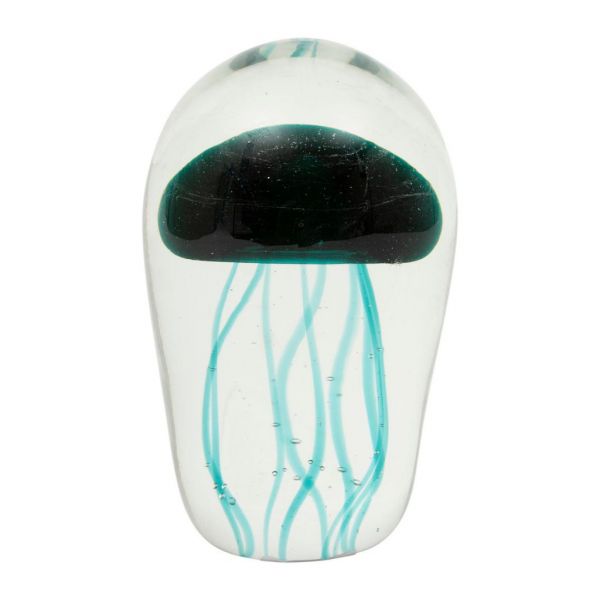 ПРЕДМЕТЫ ИНТЕРЬЕРА/ДЕКОР   DECO JELLYFISH AMARRES AQUAMARINE D7XH11CM GLASS COTE TABLE, Арт.: 34840