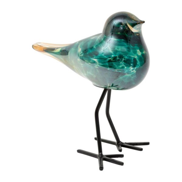 ПРЕДМЕТЫ ИНТЕРЬЕРА/ДЕКОР   DECORATIVE SPARROW SERIN AQUAMARINE 12X9XH13 GLASS COTE TABLE, Арт.: 34847