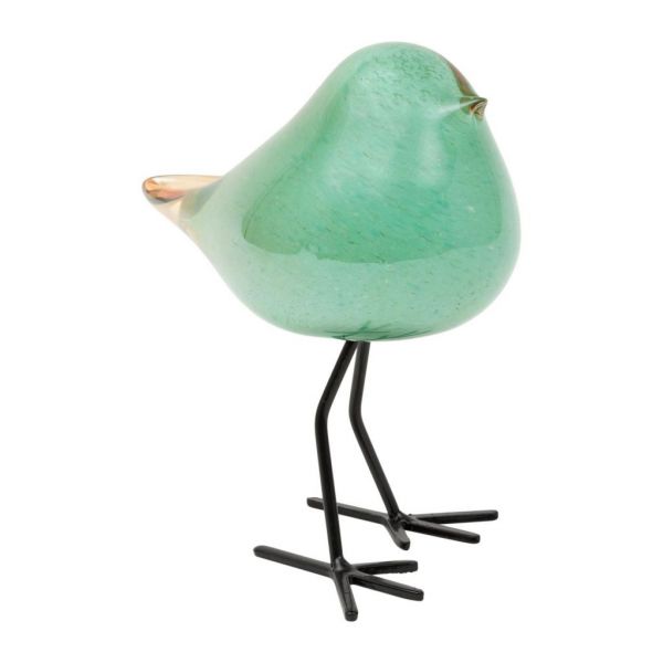 ПРЕДМЕТЫ ИНТЕРЬЕРА/ДЕКОР   DECORATIVE SPARROW SERIN SEA GREEN 10X9XH14 GLASS COTE TABLE, Арт.: 34850