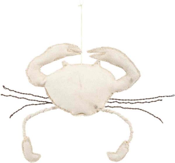 ПОДВЕСКА HANGING DECORATION CRAB EGEE IVORY 29X22 FABRIC COTE TABLE, Арт.: 34861