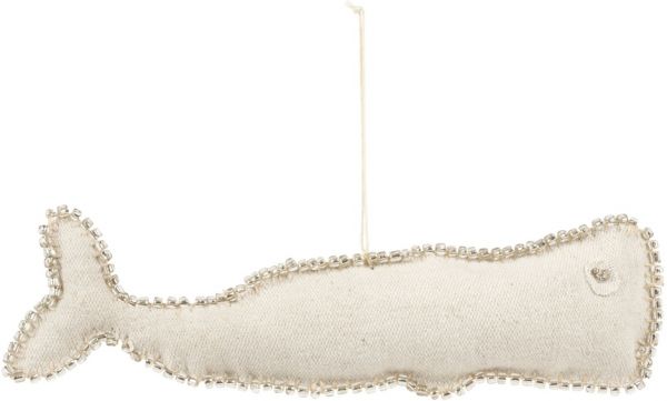 ПОДВЕСКА HANGING DECORATION WHALE EGEE IVORY 21X6 FABRIC COTE TABLE, Арт.: 34869