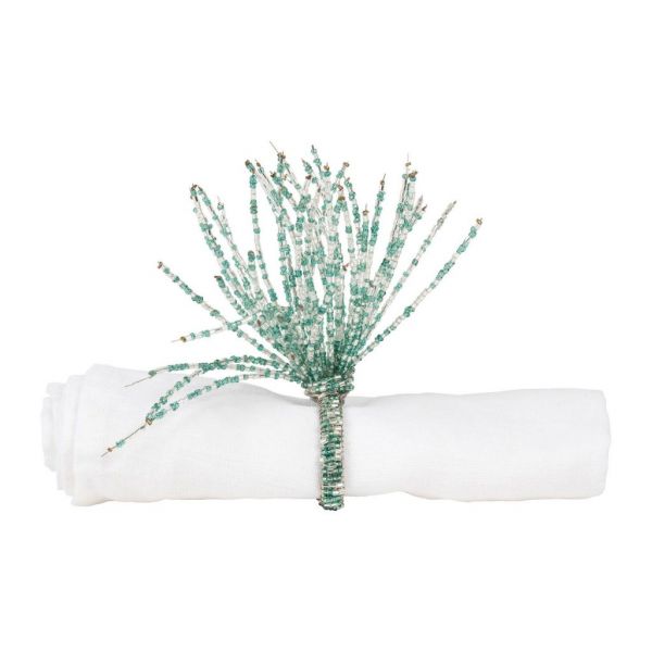 КОЛЬЦО ДЛЯ САЛФЕТКИ NAPKIN RING PERLIA TURQUOIS 5X3 IRON+GLASS+PLASTIC COTE TABLE, АРТИКУЛ 34891