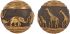ШАР ПРЕДМЕТЫ ИНТЕРЬЕРА/ДЕКОРАТИВНЫЙ DECORATIVE BALL X2 AUREOL GOLD+BROWN D10 POLYRESIN COTE TABLE, Арт.: 34896 ШАР ПРЕДМЕТЫ ИНТЕРЬЕРА/ДЕКОРАТИВНЫЙ DECORATIVE BALL X2 AUREOL GOLD+BROWN D10 POLYRESIN COTE TABLE, Арт.: 34896