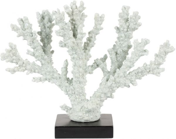 ПРЕДМЕТЫ ИНТЕРЬЕРА/ДЕКОР   DECORATIVE CORAL BORDEMER SEA GREEN 34X9X26 RESIN COTE TABLE, Арт.: 34915