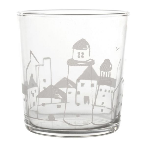 СТАКАН TUMBLER LIGHTHOUSE BODEGA WHITE 37CL D8.5XH9 GLASS COTE TABLE, АРТИКУЛ 34953