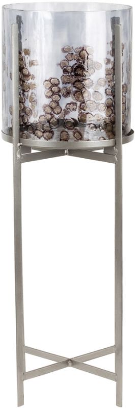 ФОНАРЬ ORMEA SMOKED D20XH63 GLASS+IRON COTE TABLE, Арт.:35056