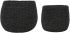 Кашпо FLOWER POT X2 ABAKA BLACK D28XH26+D22XH21CM ABACA COTE TABLE, арт.: 35094 Кашпо FLOWER POT X2 ABAKA BLACK D28XH26+D22XH21CM ABACA COTE TABLE, арт.: 35094