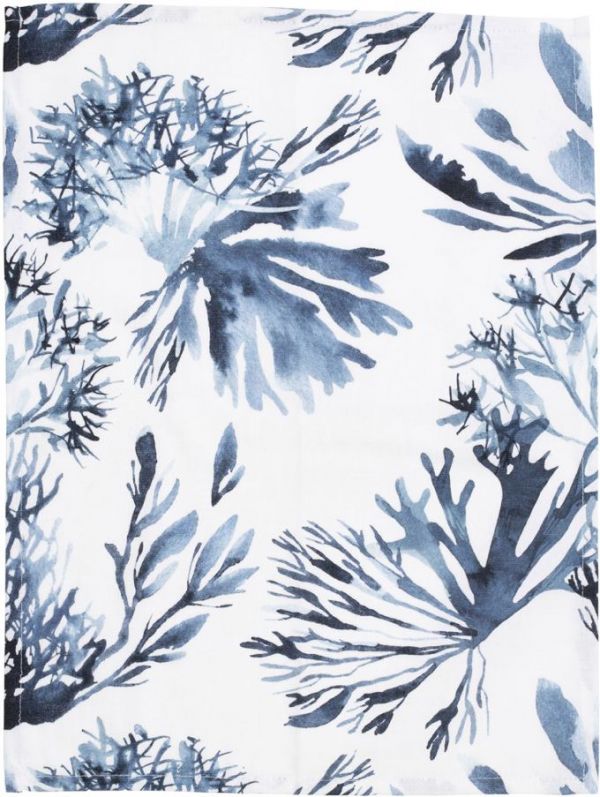 ПОЛОТЕНЦЕ КУХОННОЕ KITCHEN TOWEL BAY WHITE+BLUE 50X70CM COTTON COTE TABLE, АРТИКУЛ 35111