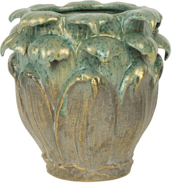 Ваза   VASE BACA BROWN+GREEN D17.5XH17CM STONEWARE COTE TABLE, арт.: 35148