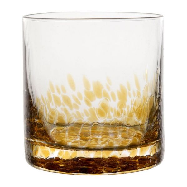 СТАКАН TUMBLER BOUCLE AMBER 30CL D8XH8.5CM GLASS COTE TABLE, АРТИКУЛ 35150