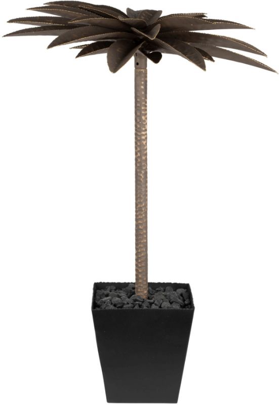 ПРЕДМЕТЫ ИНТЕРЬЕРА/ДЕКОР DECO PALM TREE EXOCHIC BROWN+BLACK 55X55XH75 IRON COTE TABLE, Арт.: 35167