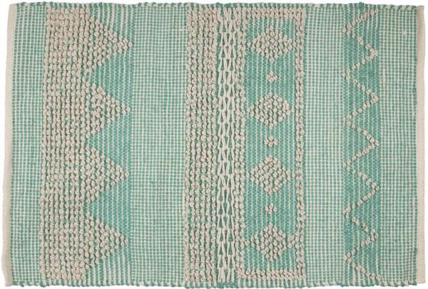 КОВРИК CARPET MEIA TURQUOISE 90X60CM PET+YARN COTE TABLE, Арт.: 35191