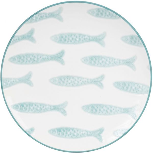 ТАРЕЛКА ДЕСЕРТНАЯ DESSERT PLATE OZEANO LIGHT BLUE D22CM EARTHENWARE COTE TABLE, АРТИКУЛ 35335