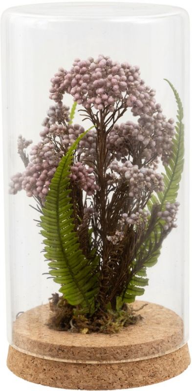 БУКЕТ СУХОЦВЕТОВ DRIED FLOWER CHAMPETRE PINK D8.5XH15.5CM GLASS COTE TABLE, АРТИКУЛ 35417