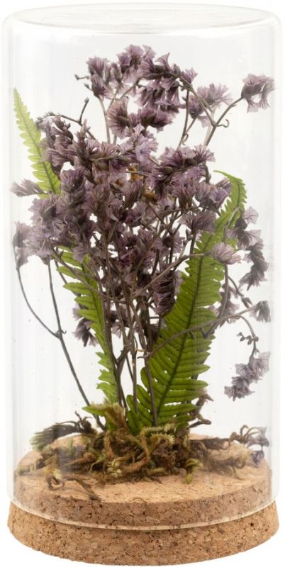 БУКЕТ СУХОЦВЕТОВ DRIED FLOWER CHAMPETRE PARMA D8.5XH15.5CM GLASS COTE TABLE, АРТИКУЛ 35418