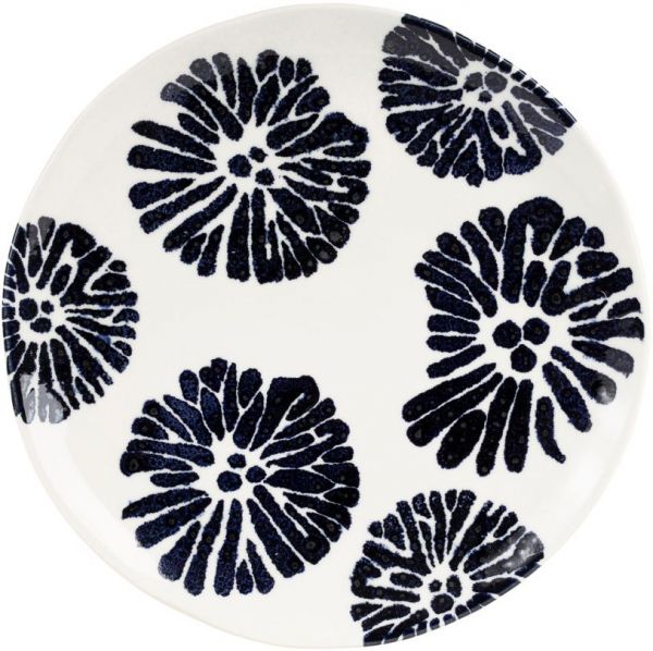 ТАРЕЛКА DINNER PLATE DAHLIA INK BLACK D27.5CM STONEWARE COTE TABLE, АРТИКУЛ 35529