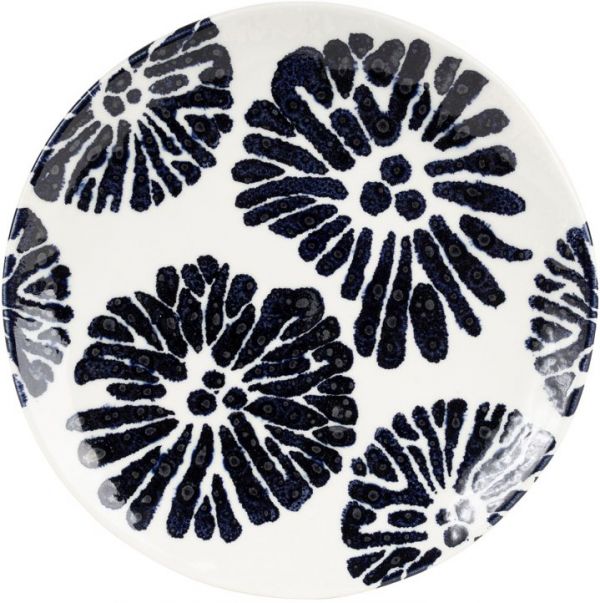 ТАРЕЛКА ДЕСЕРТНАЯ DESSERT PLATE DAHLIA INK BLACK D21CM STONEWARE COTE TABLE, АРТИКУЛ 35532