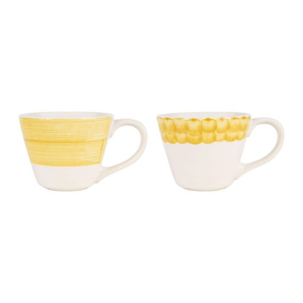 НАБОР ЧАШЕК 2 ШТ. BREAKFAST CUP X2 PAPAI YELLOW 35CL EARTHENWARE COTE TABLE, АРТИКУЛ 35534