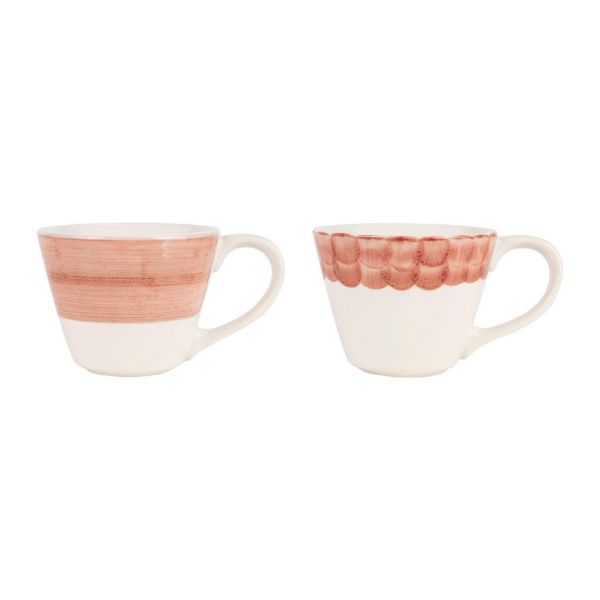 НАБОР ЧАШЕК 2 ШТ. BREAKFAST CUP X2 PAPAI CORAL 35CL EARTHENWARE COTE TABLE, АРТИКУЛ 35535