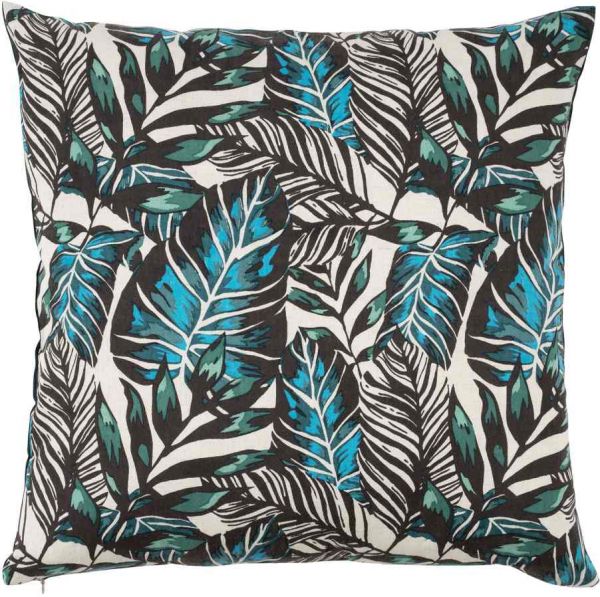 ПОДУШКА CUSHION COVER BAY BLACK+BLUE 45X45CM COTTON COTE TABLE, АРТИКУЛ 35562