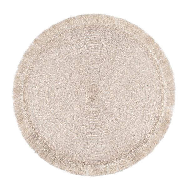 Салфетка подстановочная СЕРВИРОВОЧНАЯ ROUND PLACEMAT TISSE CHAMPAGNE D38CM PP COTE TABLE, АРТИКУЛ 35598