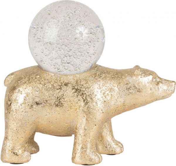 ПРЕДМЕТЫ ИНТЕРЬЕРА/ДЕКОР DECO BEAR SANAGA GOLD 22.5X12H23 POLYRESIN+CRYSTAL COTE TABLE, Арт.: 35778