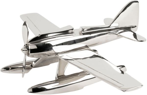 ПРЕДМЕТЫ ИНТЕРЬЕРА/ДЕКОР DECO SEAPLANE CLINKAN SILVER 41X34XH14 ALUMINIUM COTE TABLE, Арт.: 35819