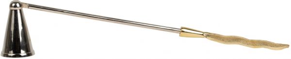 ГАСИТЕЛЬ ПРЕДМЕТЫ ИНТЕРЬЕРА/СВЕЧИ CANDLE SNUFFER BOX FEUILLE GOLD STEEL COTE TABLE, Арт.: 35831