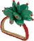 КОЛЬЦО ДЛЯ САЛФЕТКИ, COTE TABLE, NAPKIN RING FLEURI GREEN+RED D4 IRON+GLASS+PLASTIC, АРТИКУЛ 35850 КОЛЬЦО ДЛЯ САЛФЕТКИ, COTE TABLE, NAPKIN RING FLEURI GREEN+RED D4 IRON+GLASS+PLASTIC, АРТИКУЛ 35850