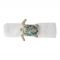 КОЛЬЦО ДЛЯ САЛФЕТКИ, COTE TABLE, NAPKIN RING TORTUE NAT+BLUE D4 IRON+GLASS+PLASTIC, АРТИКУЛ 35855