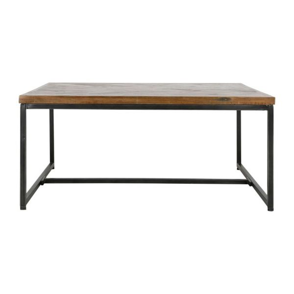 Кофейный столик, COFFEE TABLE CIRCELLE NT+BLACK 90X90XH40 WOOD+IRON ,Cote Table ,Арт.: 35992