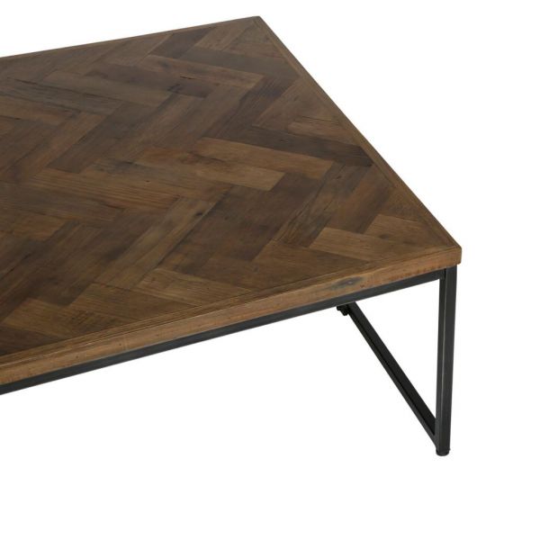 Кофейный столик, COFFEE TABLE CIRCELLE NT+BLACK 90X90XH40 WOOD+IRON ,Cote Table ,Арт.: 35992