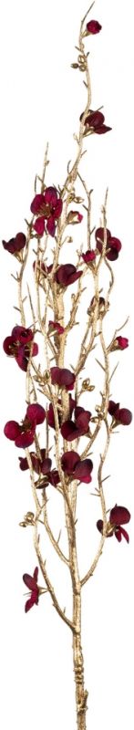 ЦВЕТОК ДЕКОРАТИВНЫЙИСКУССТВЕННЫЙ FLOWER CERISIA FLEUR GARNET RED+GOLD H94CM PLASTIC COTE TABLE, АРТИКУЛ 36106