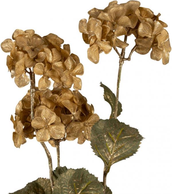 ЦВЕТОК ДЕКОРАТИВНЫЙИСКУССТВЕННЫЙ FLOWER HORTENSIA FLEUR GOLD H76CM PLASTIC COTE TABLE, АРТИКУЛ 36113