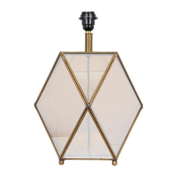 Лампа настольная  ELUMINEA GOLD 23X23XH43-E27 GLASS+BRASS ,Cote Table ,Арт.: 36136