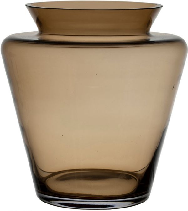 Ваза  VASE AGNA BROWN D21XH22CM GLASS COTE TABLE, арт.: 36332