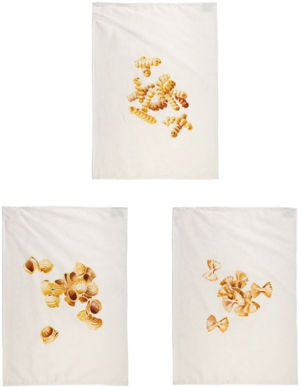 КУХОННОЕ ПОЛОТЕНЦЕ KITCHEN TOWEL X3 PASTA WHITE 50X70CM COTTON COTE TABLE, АРТИКУЛ 36449