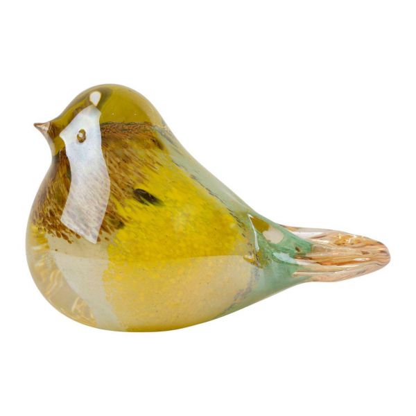 ПРЕДМЕТЫ ИНТЕРЬЕРА/ДЕКОР ПТИЦА, COTE TABLE, SPARROW PAPER WEIGHT SERIN COLOR 12.5X7XH8.5 GLASS, Арт.: 36499