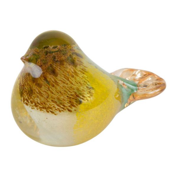 ПРЕДМЕТЫ ИНТЕРЬЕРА/ДЕКОР ПТИЦА, COTE TABLE, SPARROW PAPER WEIGHT SERIN COLOR 12.5X7XH8.5 GLASS, Арт.: 36499