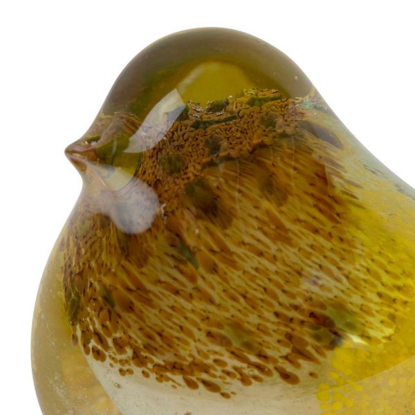 ПРЕДМЕТЫ ИНТЕРЬЕРА/ДЕКОР ПТИЦА, COTE TABLE, SPARROW PAPER WEIGHT SERIN COLOR 12.5X7XH8.5 GLASS, Арт.: 36499