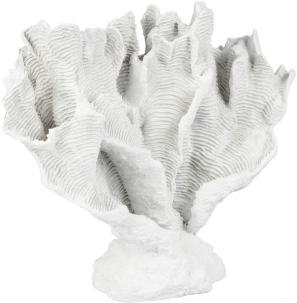 ПРЕДМЕТЫ ИНТЕРЬЕРА/ДЕКОР КОРАЛ, COTE TABLE, DECO CORAL BORDEMER WHITE 43X17XH36 POLYRESIN, Арт.: 36509