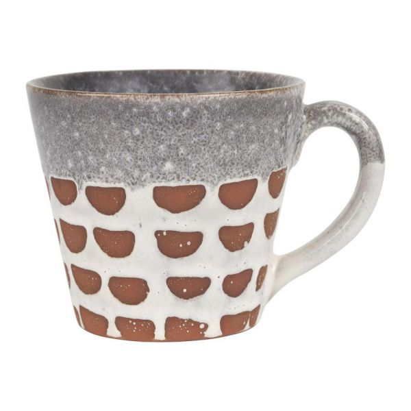 ЧАШКА , COTE TABLE, JUMBO CUP ESKYS BLUE+BROWN 45CL-D11H9CM TERRACOTTA, АРТИКУЛ 36520
