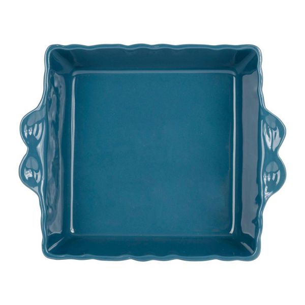 ФОРМА ДЛЯ ЗАПЕКАНИЯ С ШПАЖКАМИ ДЛЯ БАРБЕКЬЮ, COTE TABLE, OVEN DISH FESTON STEEL BLUE 25X21X7CM STONEWARE, АРТИКУЛ 36538